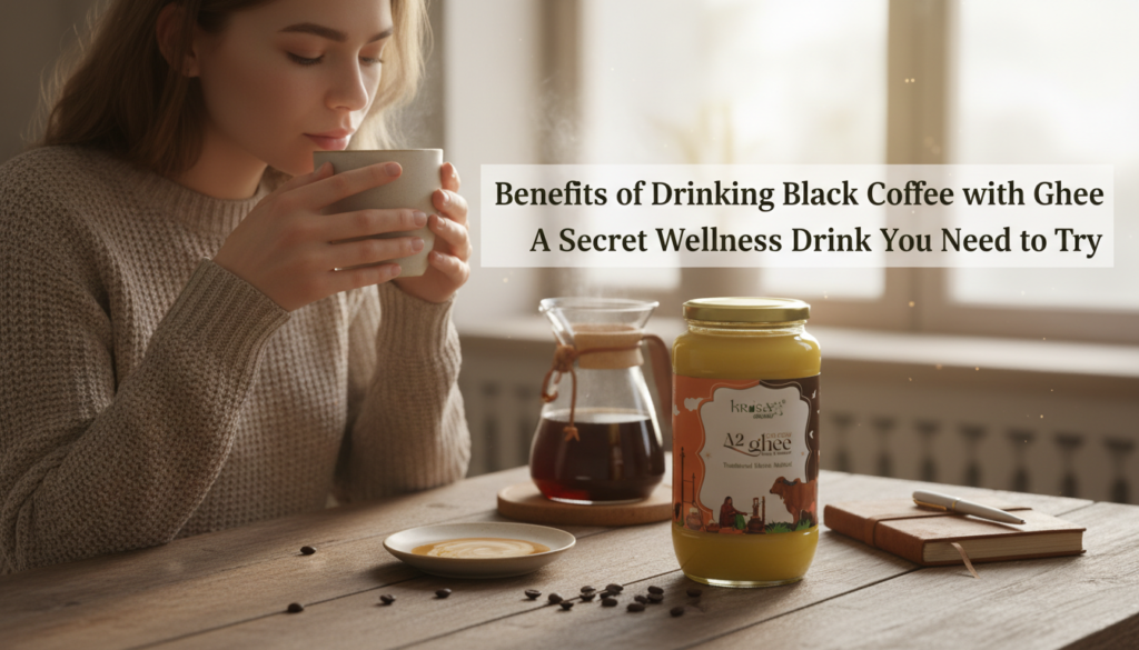 Benefits of drinking black coffee with a2 desi ghee