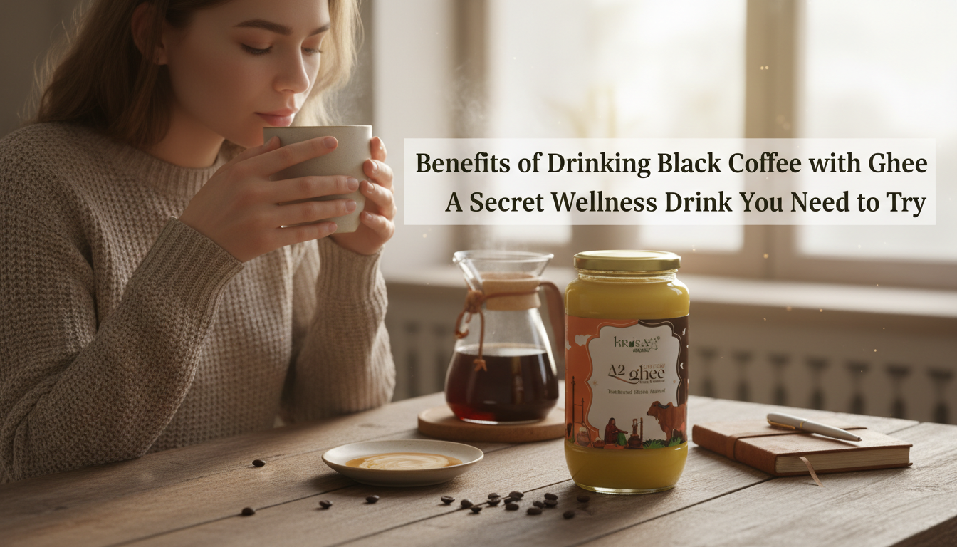 Benefits of drinking black coffee with a2 desi ghee