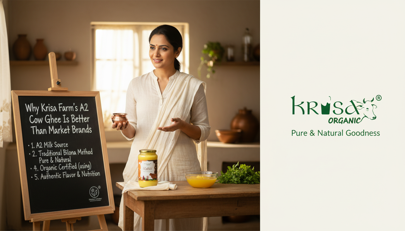 Why Krisa Farms A2 ghee is Better