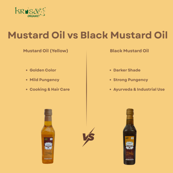 Krisa Organic 100% Pure Cold Pressed Mustard Oil- 1 Litre - Image 6