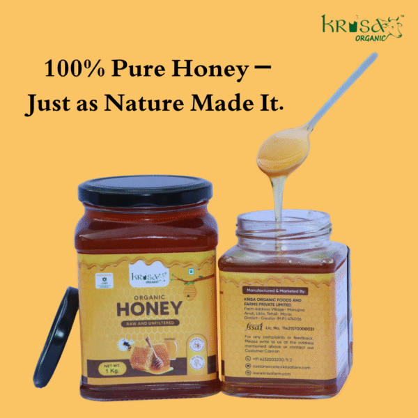 Pure and Natural Honey 1-Litre by Krisa organic - Image 6