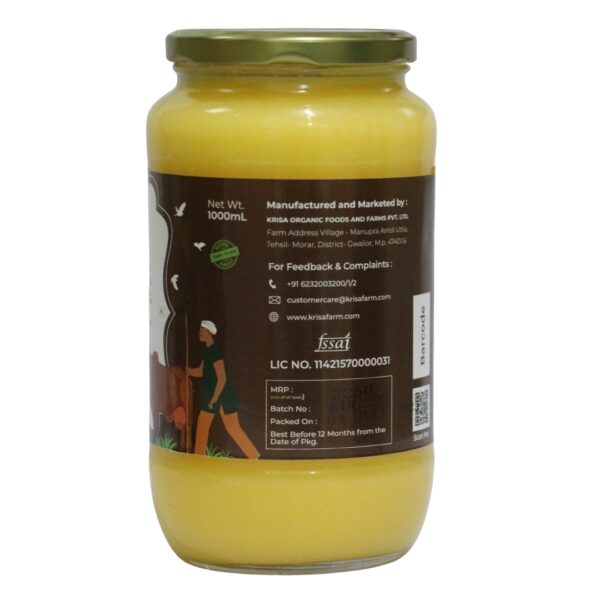 A2 Cow ghee 1lte back