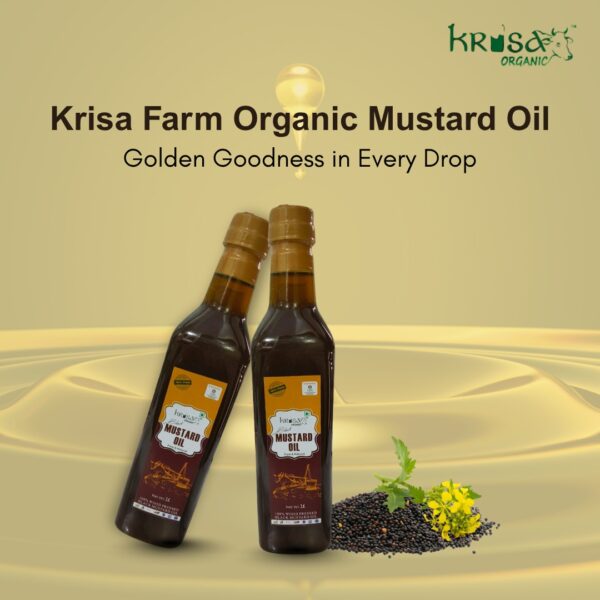 Mustard oil (Black) Cold-Pressed 1 Litre - Image 5