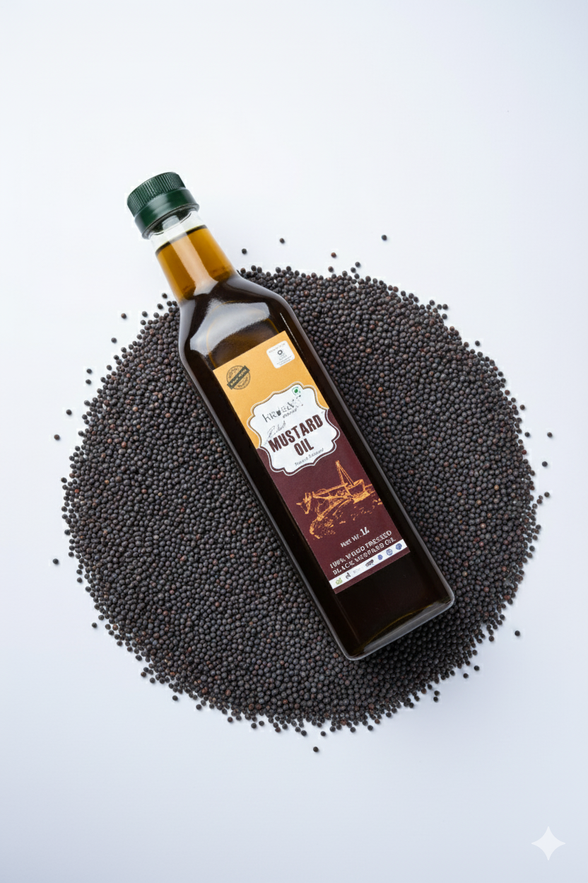 Mustard oil (Black) Cold-Pressed 1 Litre - Image 8