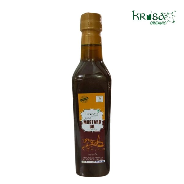 Mustard oil (Black) Cold-Pressed 1 Litre - Image 2