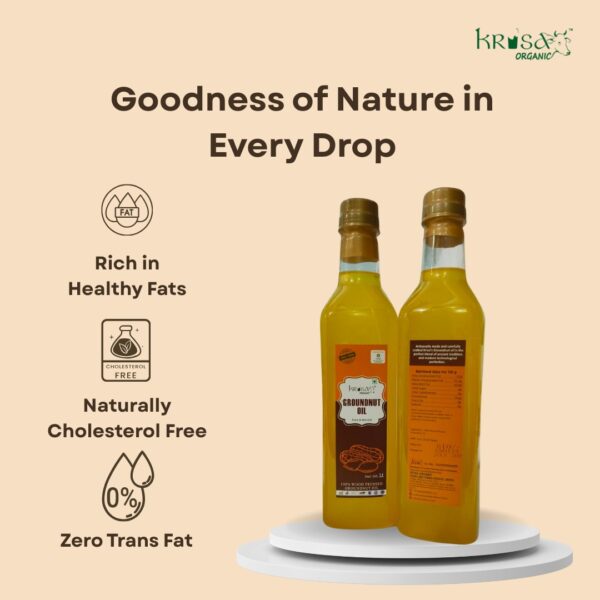 Groundnut Oil - 1 Litre Pure & Natural by Krisa Organic - Image 4