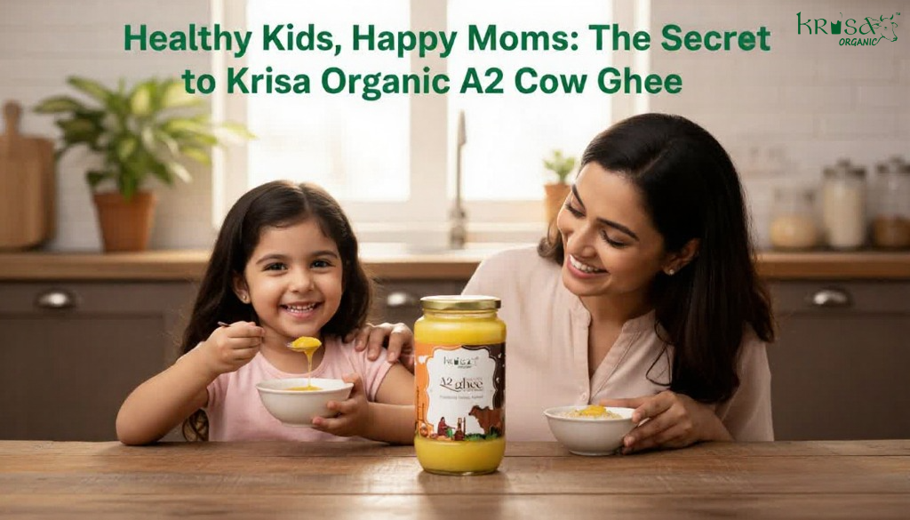 Family Using Krisa Organic A2 Cow Ghee