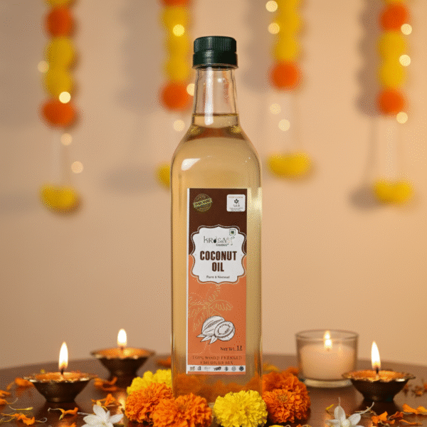 Krisa Organic 100% Wood Pressed Coconut Oil - Pure & Natural